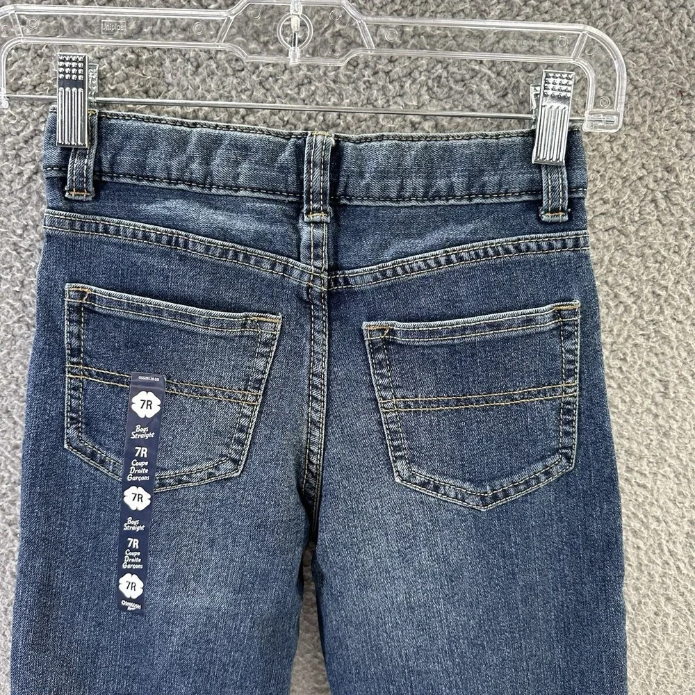 OshKosh B'gosh Jeans Boys Size 7R Blue Denim Classic Straight Leg Jeans